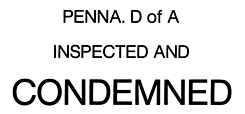 Pa. Inspeceted and Condemned Brand